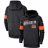 Cincinnati Bengals Nike Sideline Team Logo Performance Pullover Hoodie Black,baseball caps,new era cap wholesale,wholesale hats
